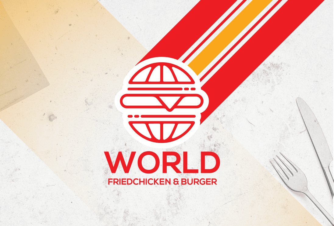 World Fried Chicken & Burger – Menu Design